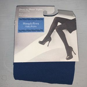 Vera Wang blue tights